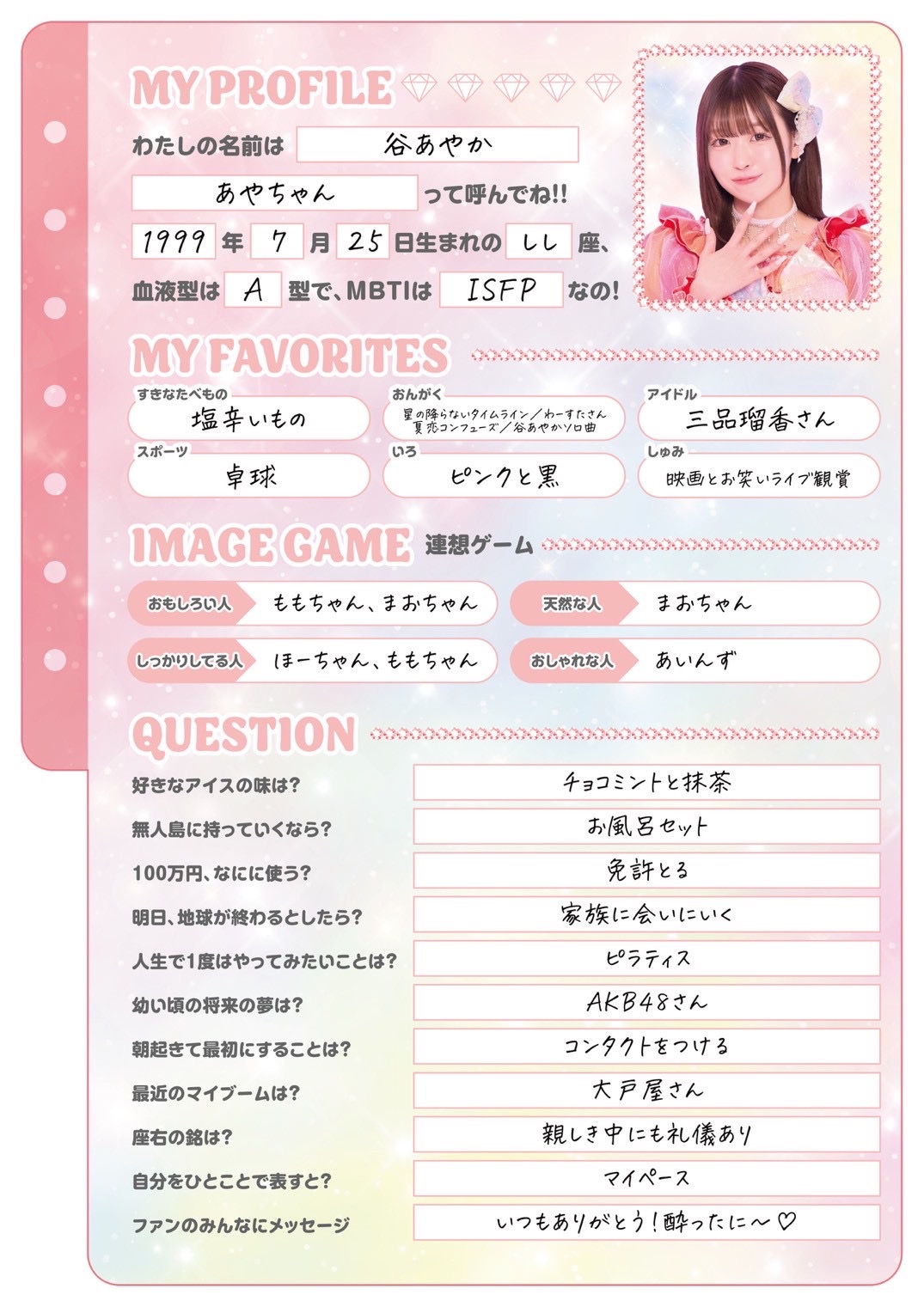 谷 あやか イメージ画像